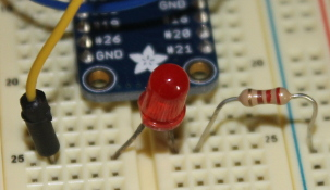 LED and resistor